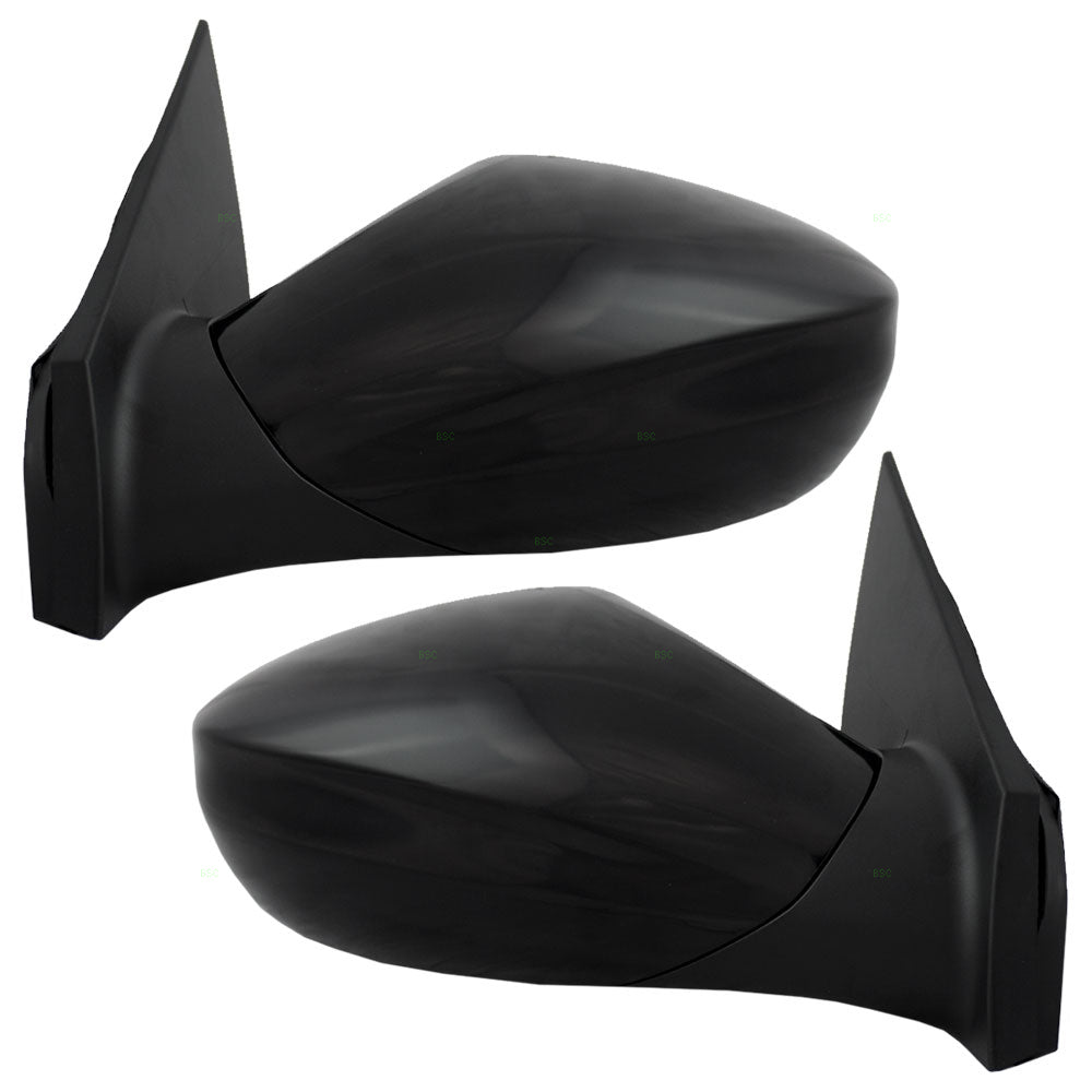 Brock Replacement Driver and Passenger Power Side View Mirrors Ready-to-Paint Compatible with 2011-2014 Sonata 876103Q000 876203Q000