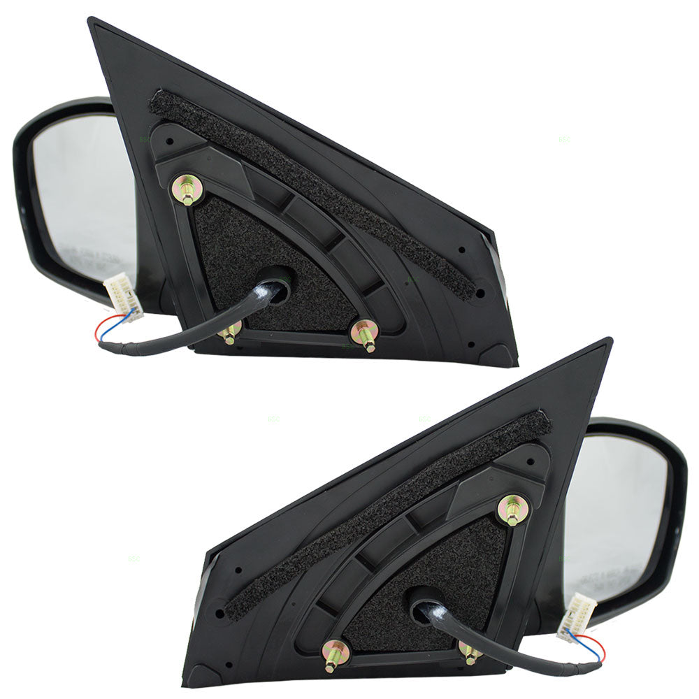 Brock Replacement Driver and Passenger Power Side View Mirrors Ready-to-Paint Compatible with 2011-2014 Sonata 876103Q000 876203Q000