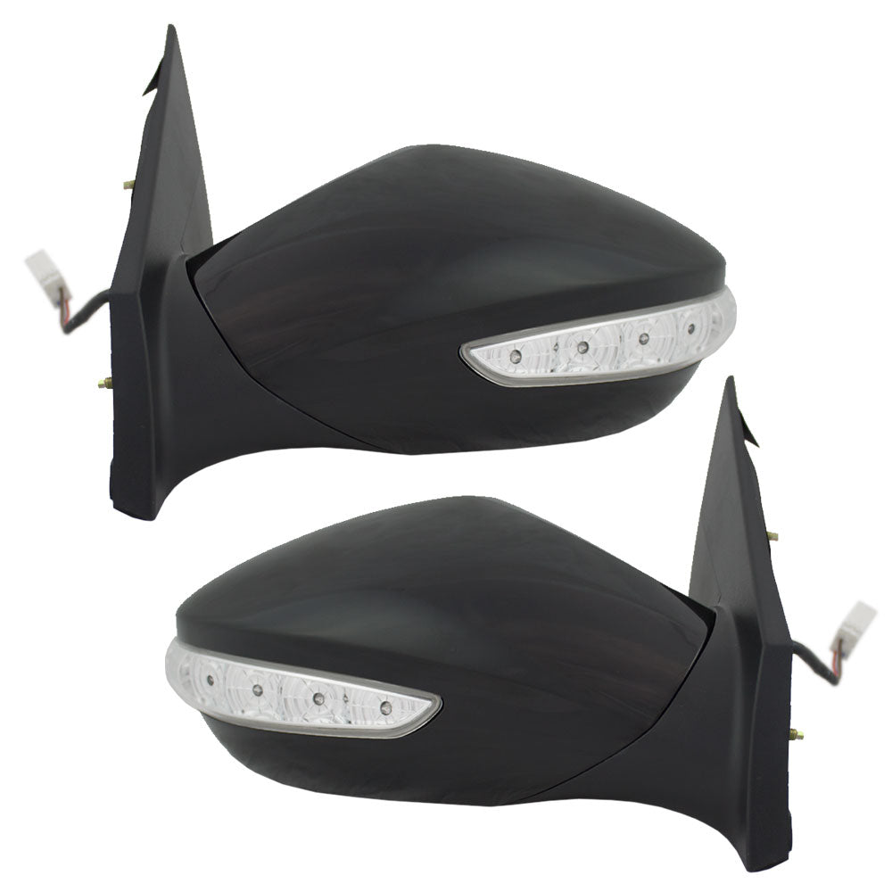 Set of Side View Power Mirrors w/ Signal for 11 12 13 14 Hyundai Sonata
