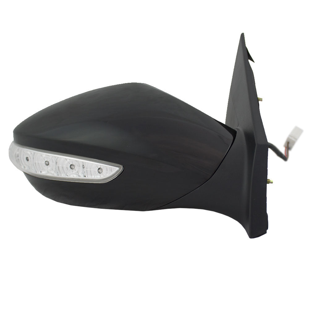 Brock Replacement Passengers Power Side View Mirror with Signal Ready-to-Paint Compatible with 2011-2014 Sonata 87620-3Q110