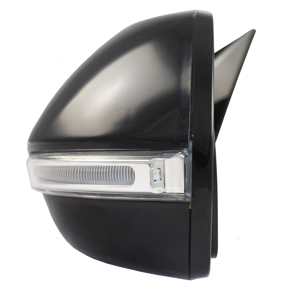 Brock Replacement Drivers Power Side View Mirror Heated w/ Signal Compatible with Santa Fe 87610-B8034 HY1320207