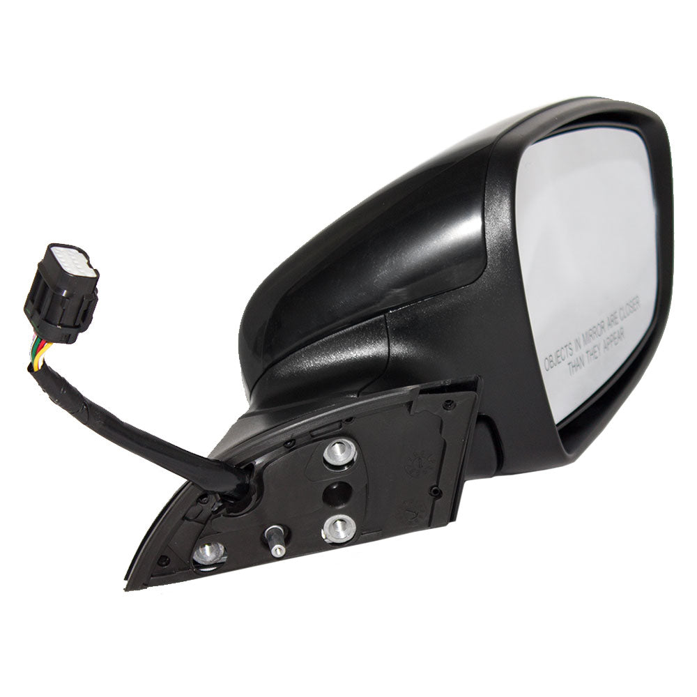 Brock Replacement Passengers Side View Power Mirror Heated Signal Puddle Lamp Power Folding Compatible with Forte & Forte5 87620A7280