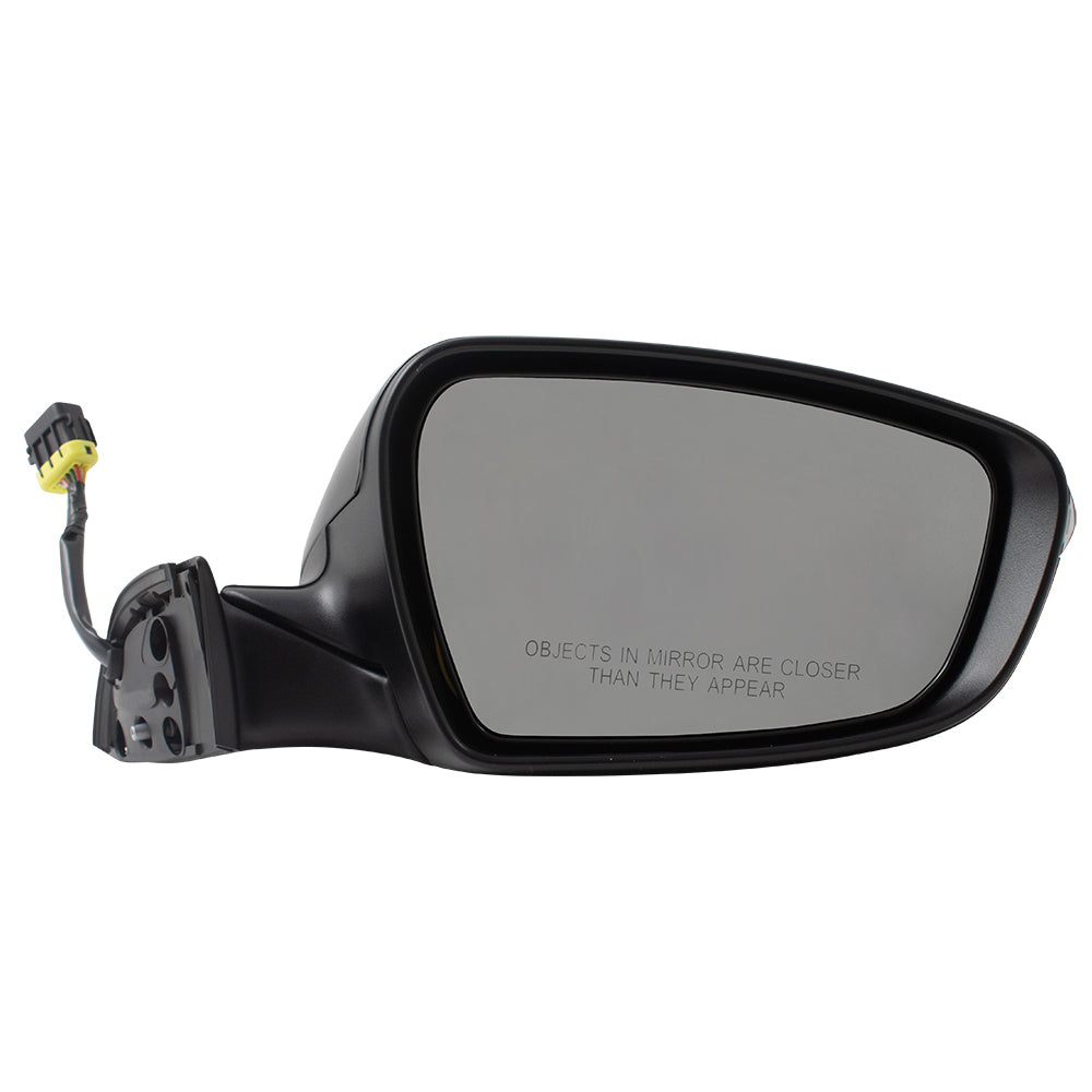 Brock Replacement Pair Set Power Folding Side View Mirrors Heated Signal Puddle Lamp Compatible with 2017 2018 Forte Forte5 87610B0030 87620B0030 KI1320214 KI1321214 128-65397L 128-65396R