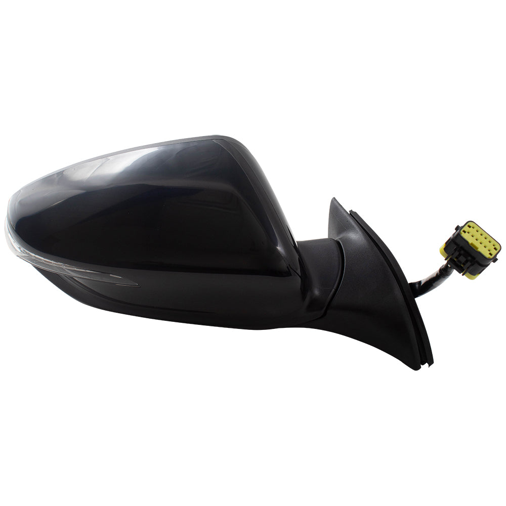 Brock Replacement Pair Set Power Folding Side View Mirrors Heated Signal Puddle Lamp Compatible with 2017 2018 Forte Forte5 87610B0030 87620B0030 KI1320214 KI1321214 128-65397L 128-65396R