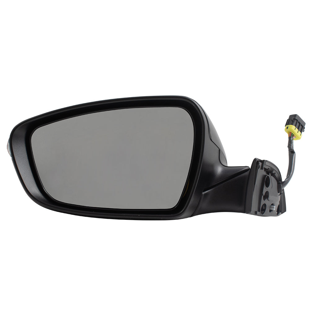 Brock Replacement Drivers Power Folding Side View Mirror Heated Signal Puddle Lamp Compatible with 2017 2018 Forte Forte5 87610 B0030 KI1320214 128-65397L