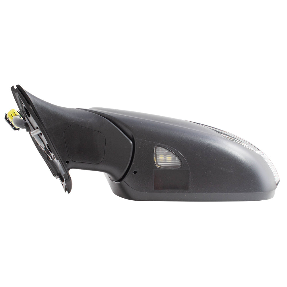 Brock Replacement Drivers Power Folding Side View Mirror Heated Signal Puddle Lamp Compatible with 2017 2018 Forte Forte5 87610 B0030 KI1320214 128-65397L