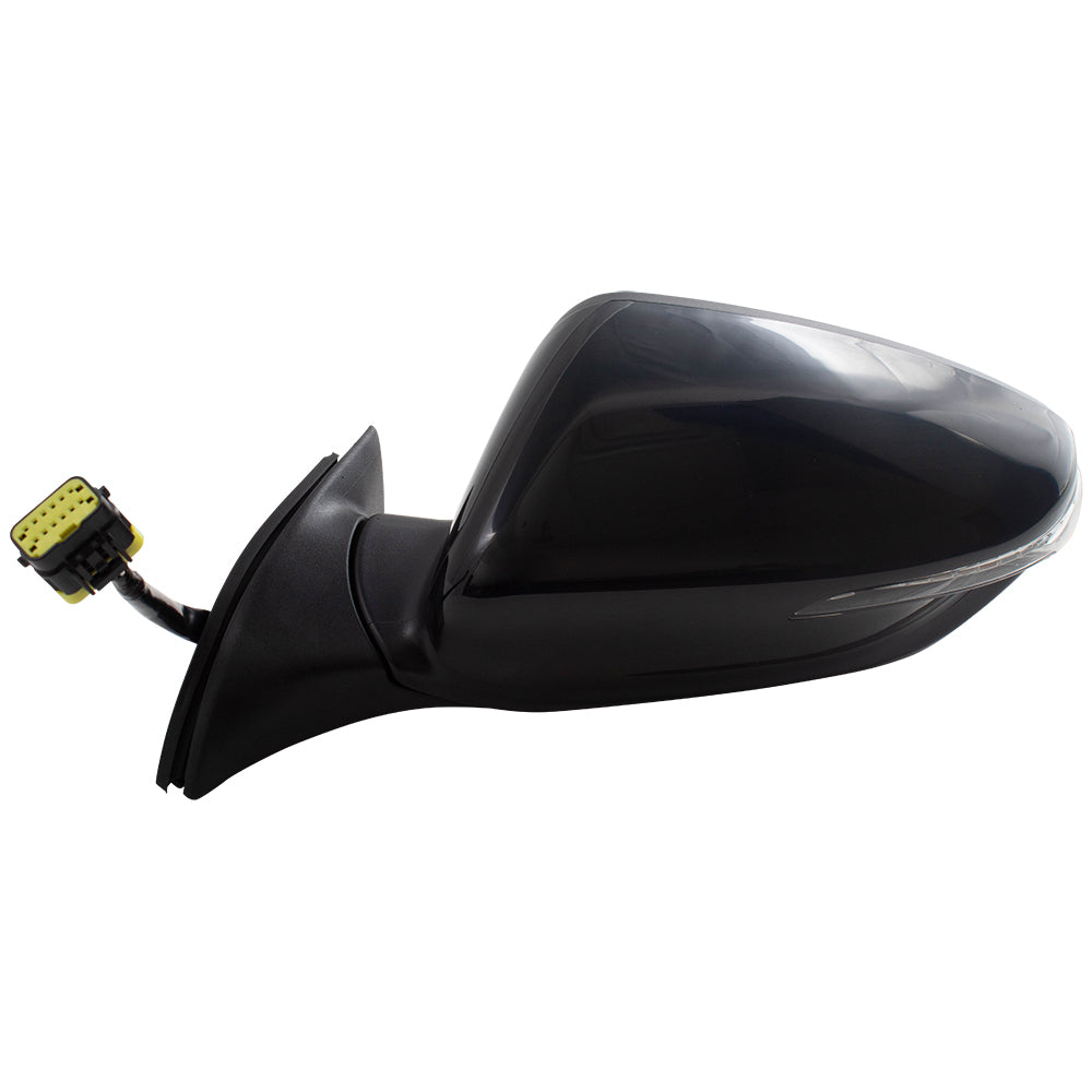 Brock Replacement Drivers Power Folding Side View Mirror Heated Signal Puddle Lamp Compatible with 2017 2018 Forte Forte5 87610 B0030 KI1320214 128-65397L