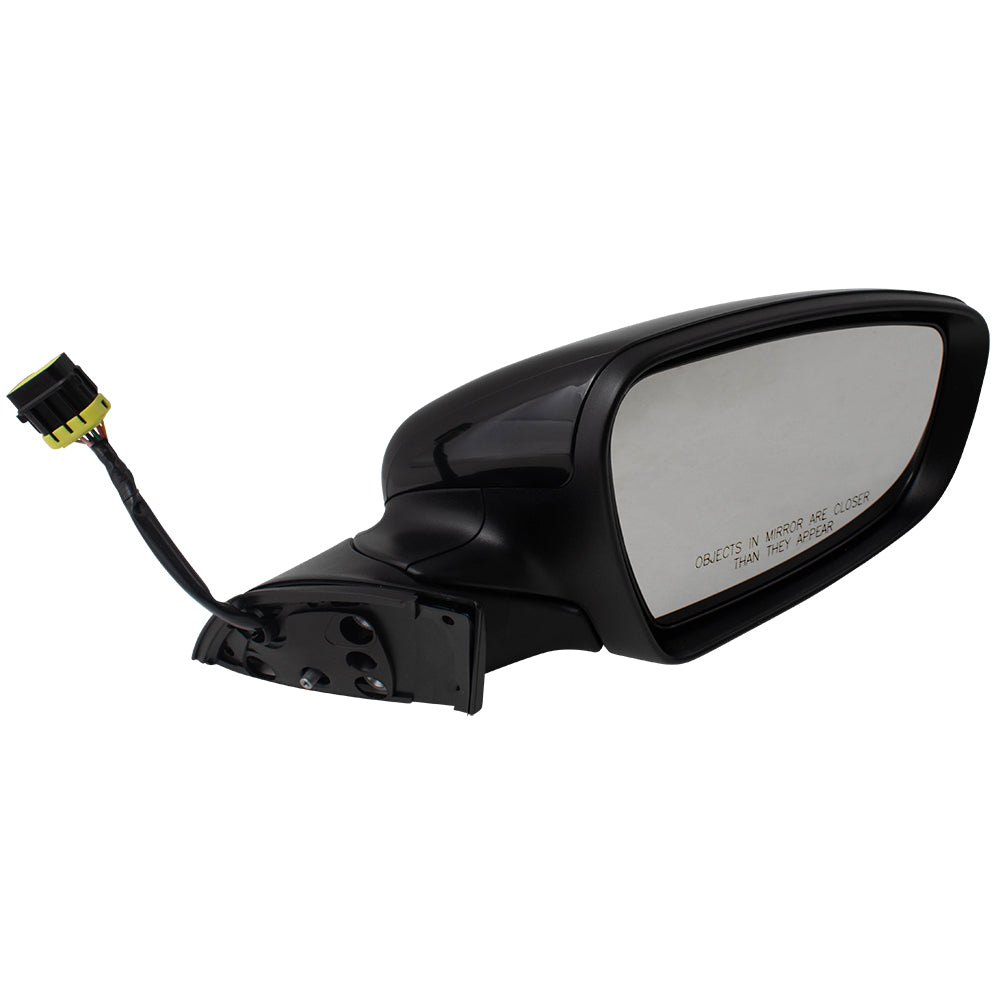 Brock Replacement Passengers Power Folding Side View Mirror Heated Signal Puddle Lamp Compatible with 2017 2018 Forte Forte5 87620B0030 KI1321214 128-65396R