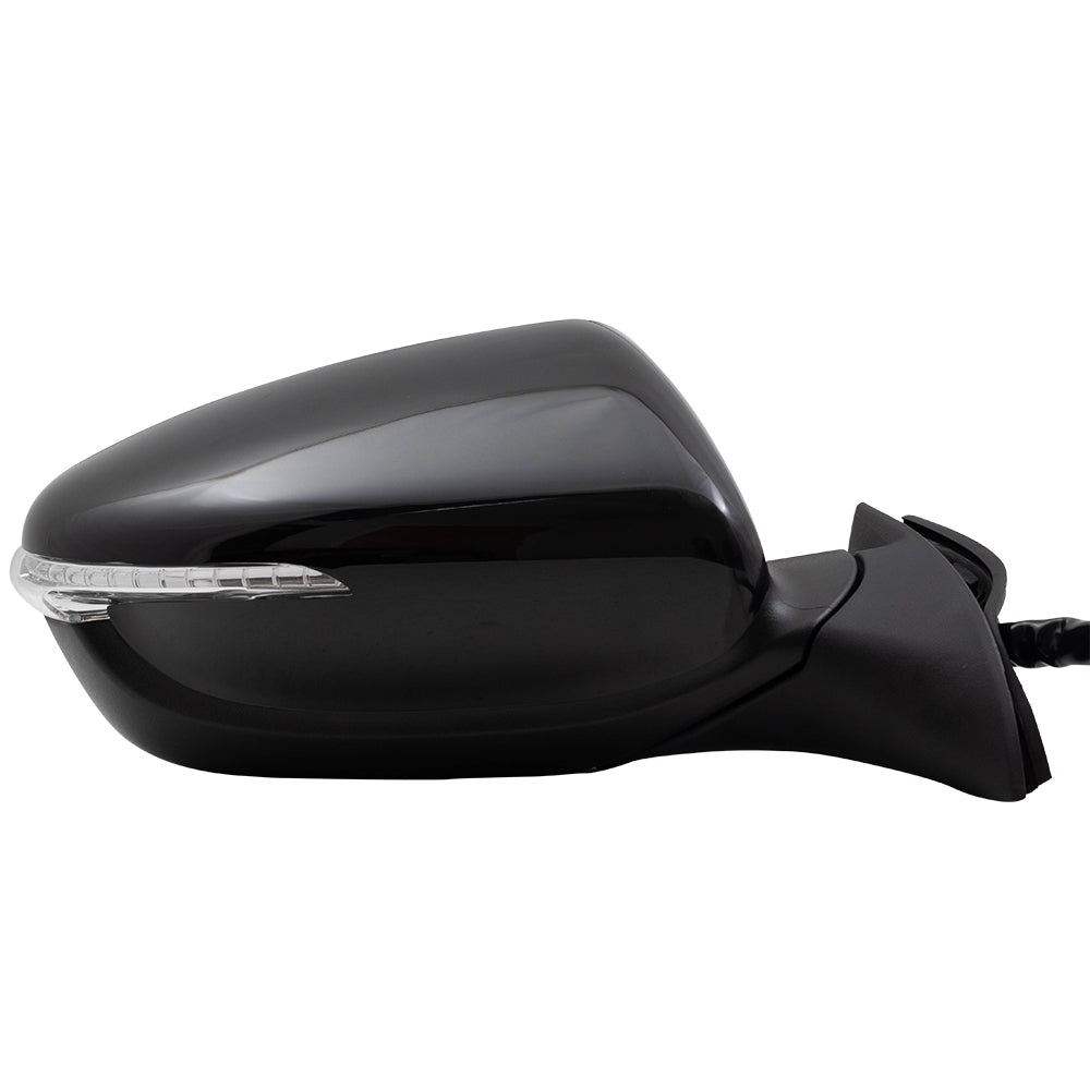 Brock Replacement Pair Side View Power Mirrors Compatible with 2017-2018 Forte Forte5 Power Folding Set Heated Signal Puddle Lamp Blind Spot Detection 87610B0040 87610B0040