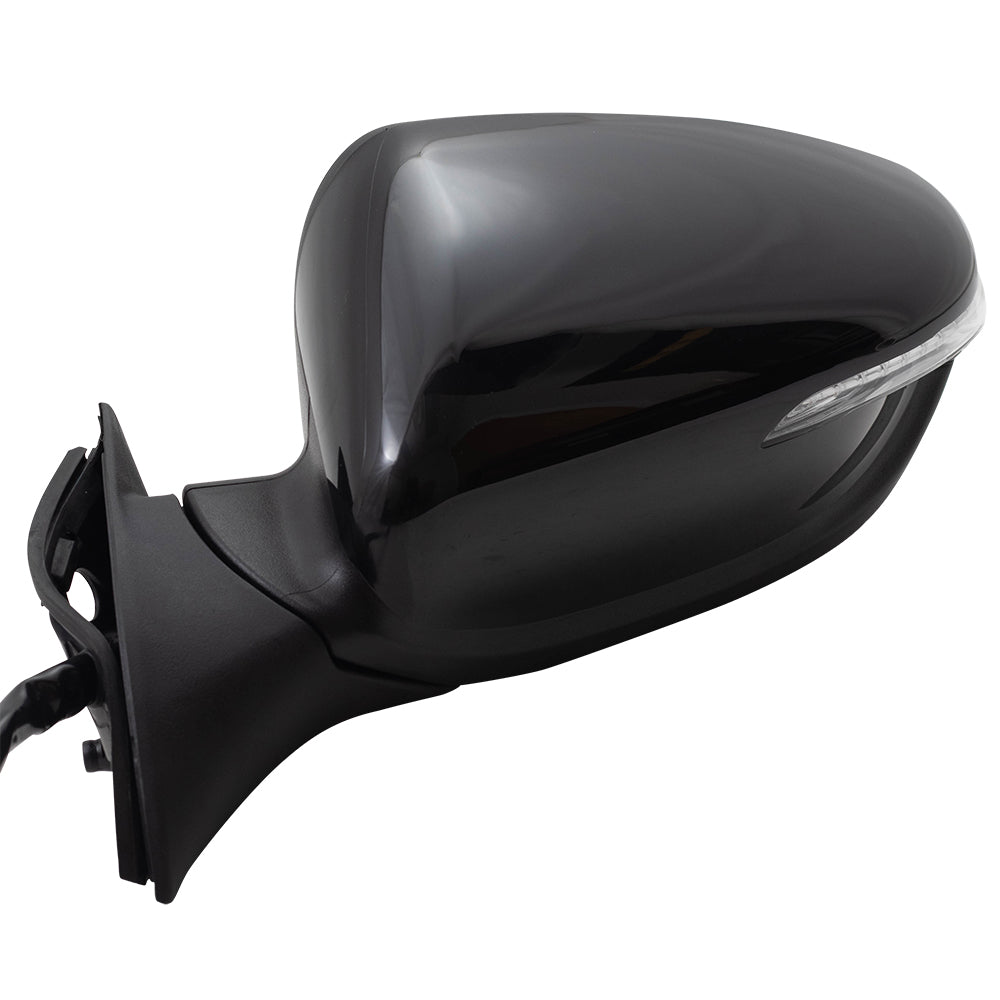 Brock Replacement Side View Mirror Compatible with 2017-2018 Forte Forte5 Driver Power Folding Heated Signal Puddle Lamp Blind Spot Detection 87610B0040