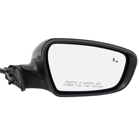 Brock Replacement Side View Mirror Compatible with 2017-2018 Forte Forte5 Passenger Power Folding Heated Signal Puddle Lamp Blind Spot Detection 87610B0040