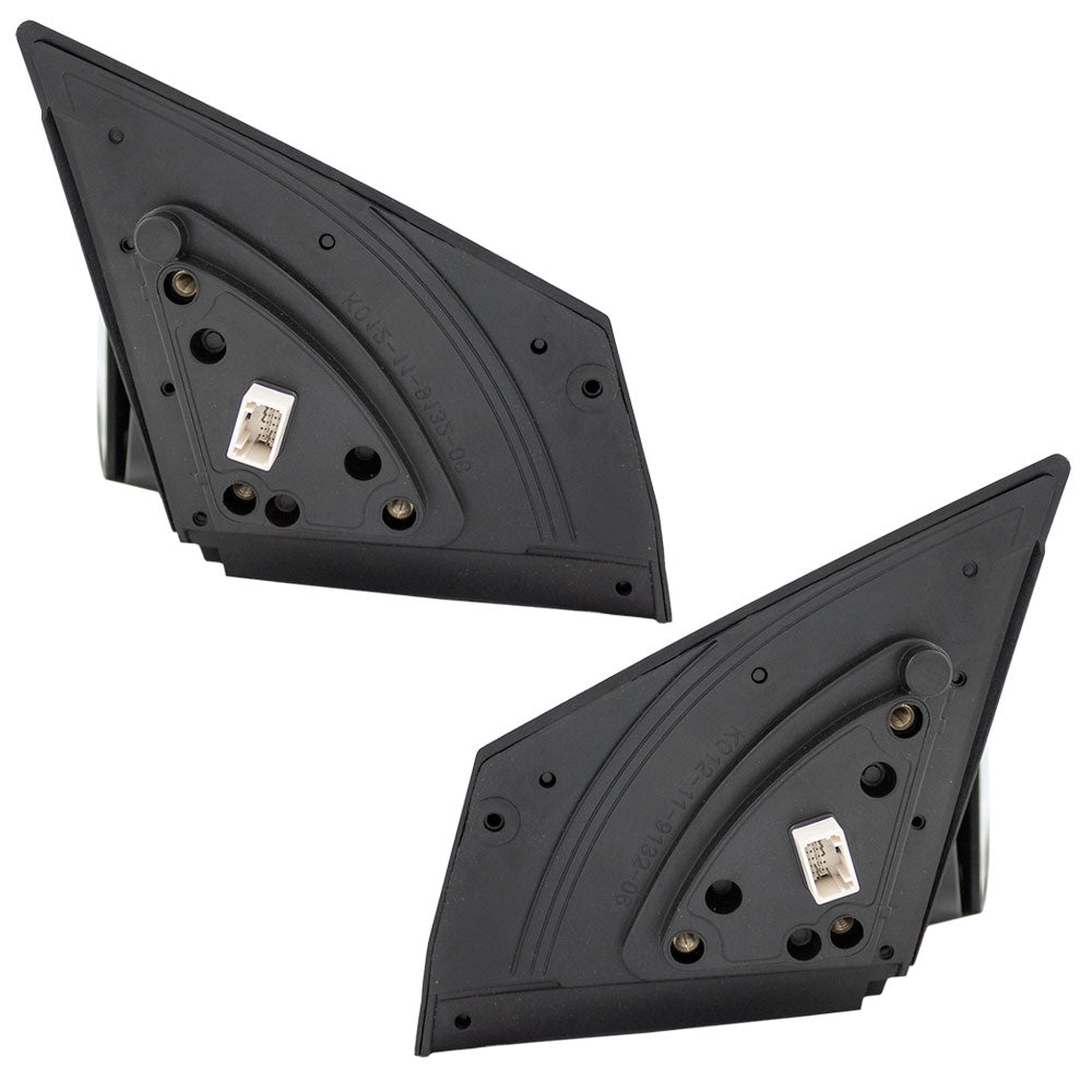 Brock Replacement Pair Set Power Side View Mirrors Heated Signal Compatible with Elantra 876103Y000 876203Y000