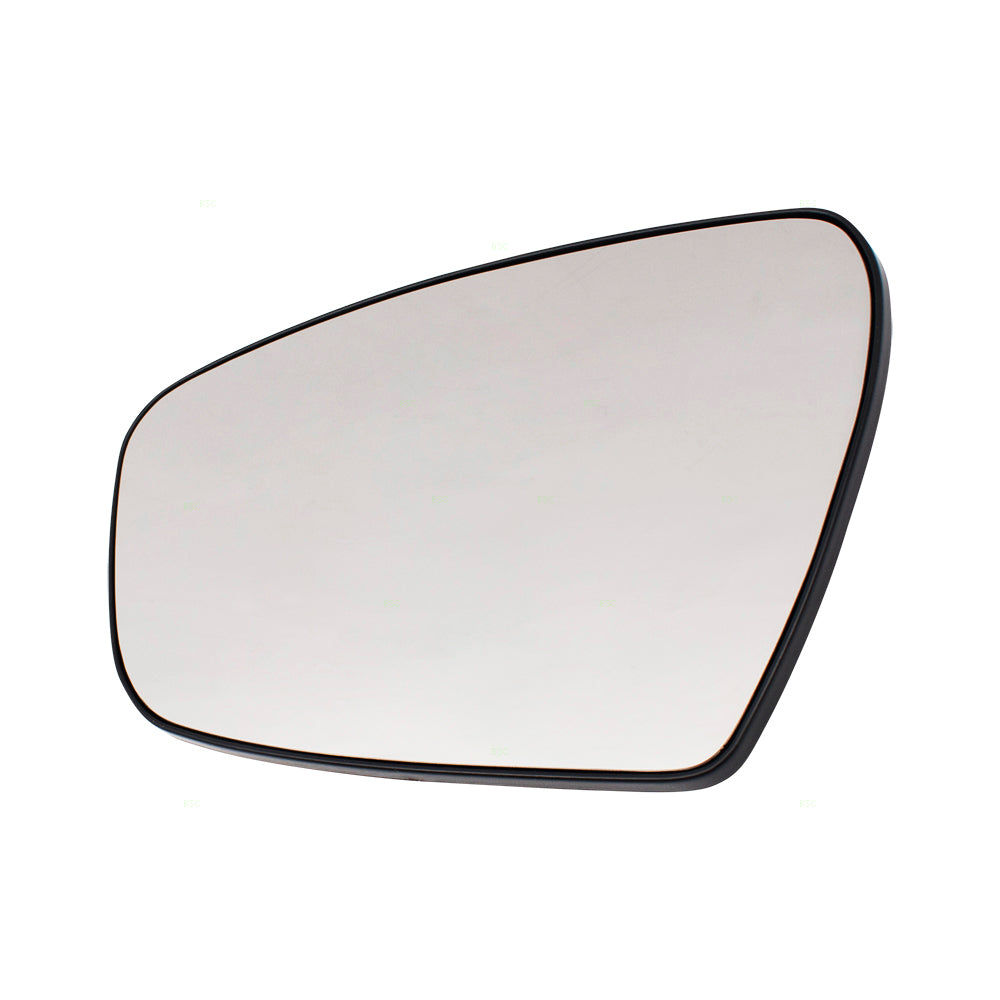 Brock Replacement Pair Set Side View Mirror Glass w/ Bases Heated compatible with 14-18 Forte Sedan & Forte5 87611A7050 87621A7040