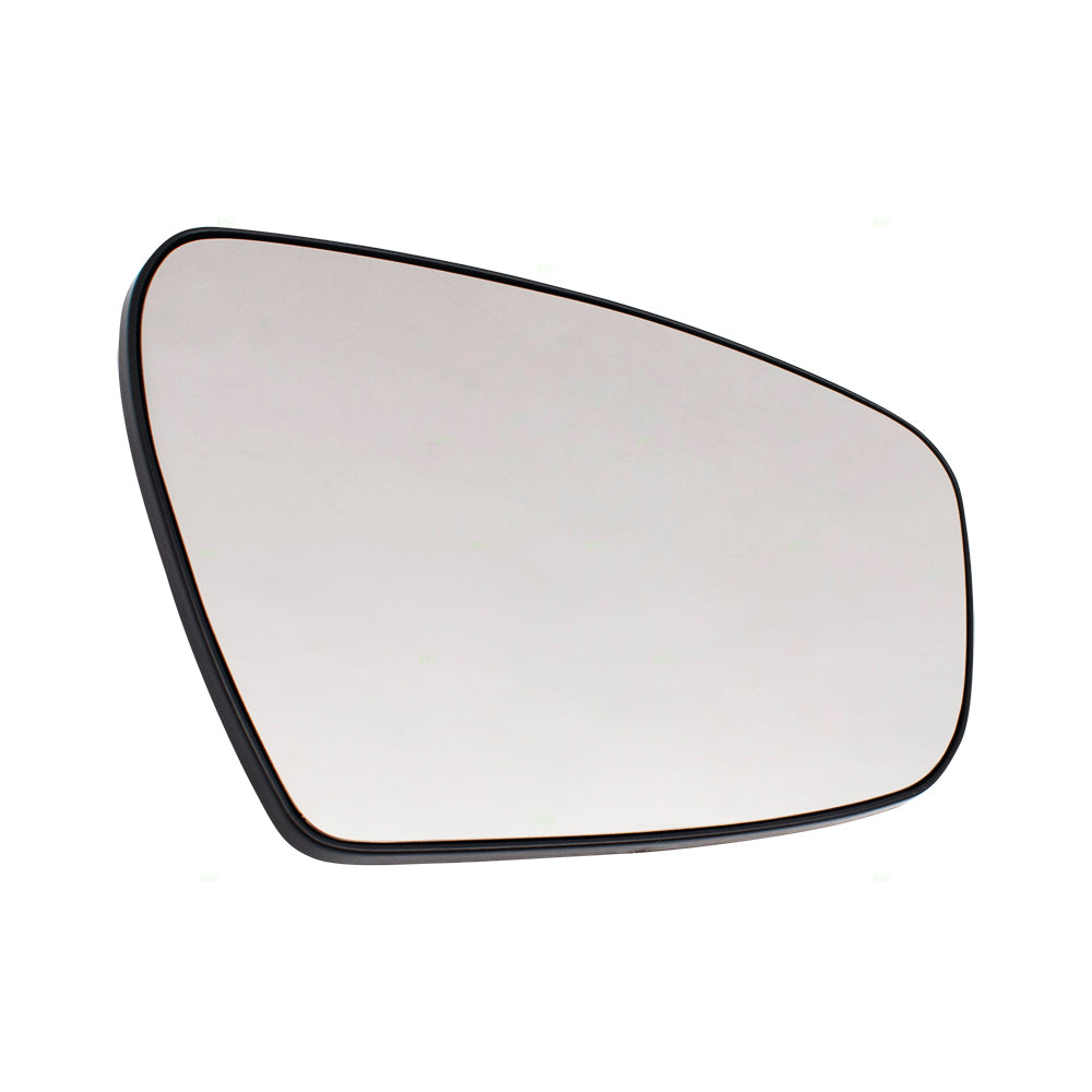 Brock Replacement Passengers Side View Mirror Glass w/ Base Heated compatible with 14-18 Forte Sedan & Forte5 87621A7040