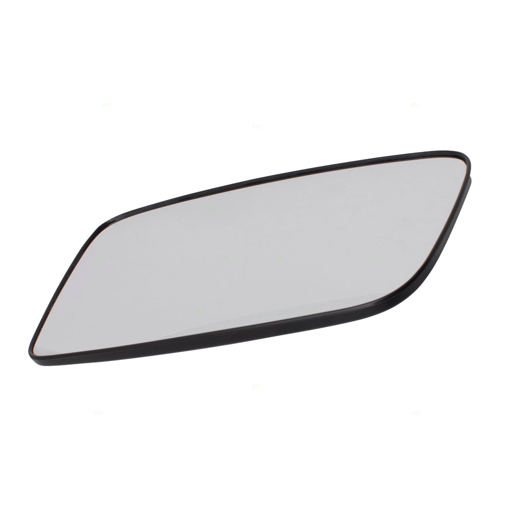 Brock Replacement for Pair Set Side View Mirror Glass & Bases Compatible with 02-07 Lancer MR574587 MR574588