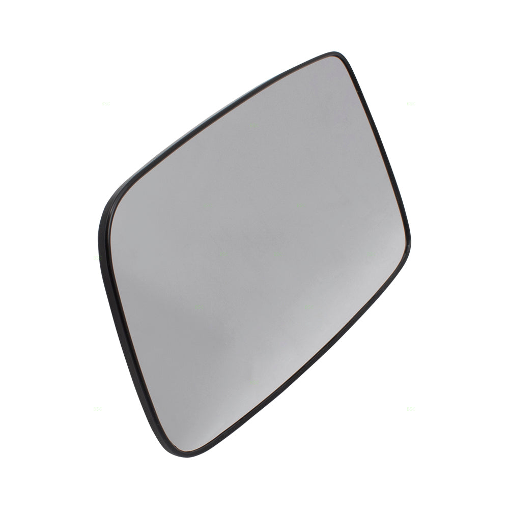 Brock Replacement for Pair Set Side View Mirror Glass & Bases Compatible with 02-07 Lancer MR574587 MR574588