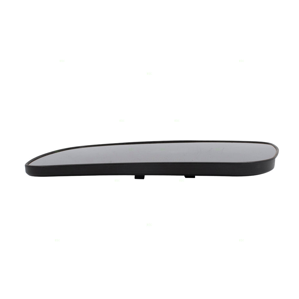 Brock Replacement for Pair Set Side View Mirror Glass & Bases Compatible with 08-14 Lancer 7632A635 7632A636