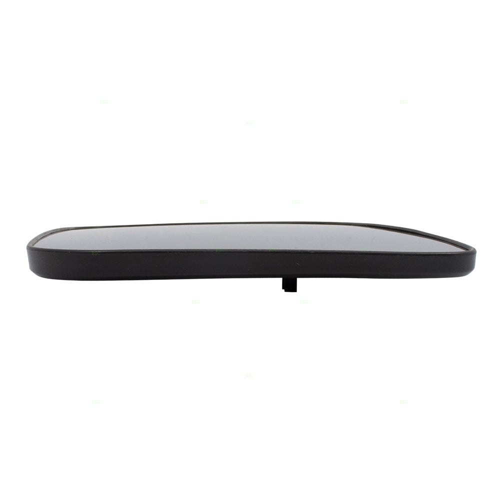 Brock Replacement for Pair Set Side View Mirror Glass & Bases Compatible with 08-14 Lancer 7632A635 7632A636
