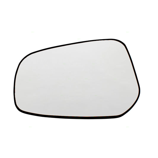 Brock Replacement for Drivers Side View Mirror Glass & Base Heated Compatible with 15-17 Lancer 7632B327