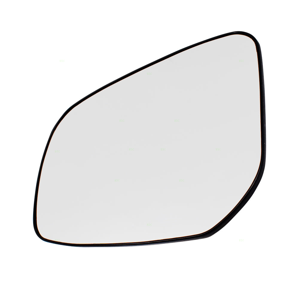 Brock Replacement for Drivers Side View Mirror Glass & Base Heated Compatible with 15-17 Lancer 7632B327