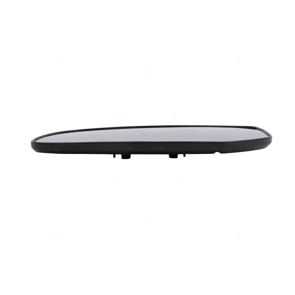 Brock Replacement for Drivers Side View Mirror Glass & Base Heated Compatible with 15-17 Lancer 7632B327