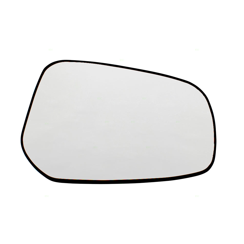 Brock Replacement for Passengers Side View Mirror Glass & Base Heated Compatible with15-17 Lancer 7632C390