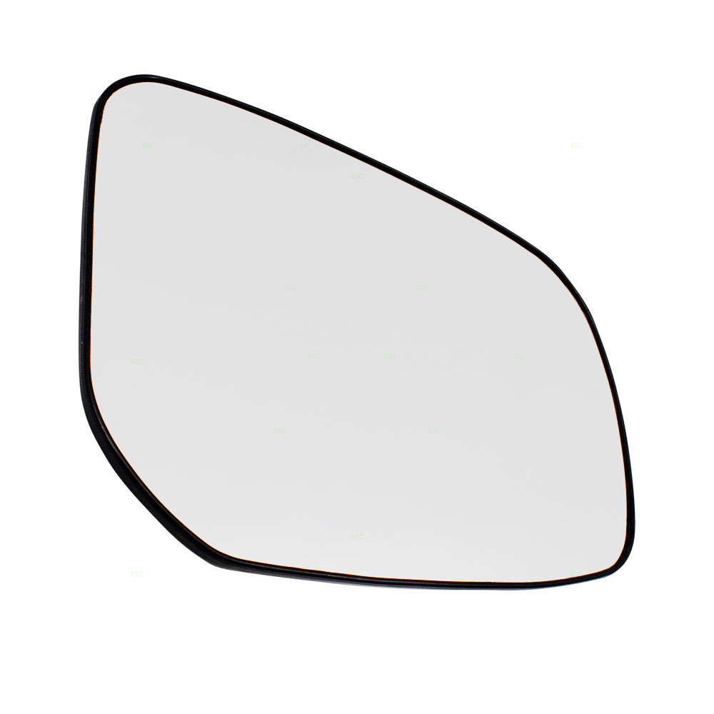 Brock Replacement for Passengers Side View Mirror Glass & Base Heated Compatible with15-17 Lancer 7632C390