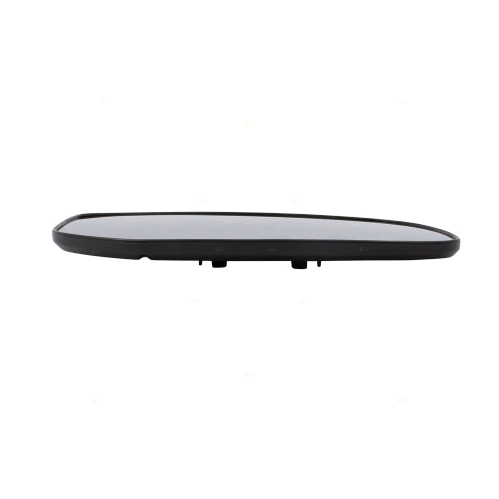 Brock Replacement for Passengers Side View Mirror Glass & Base Heated Compatible with15-17 Lancer 7632C390