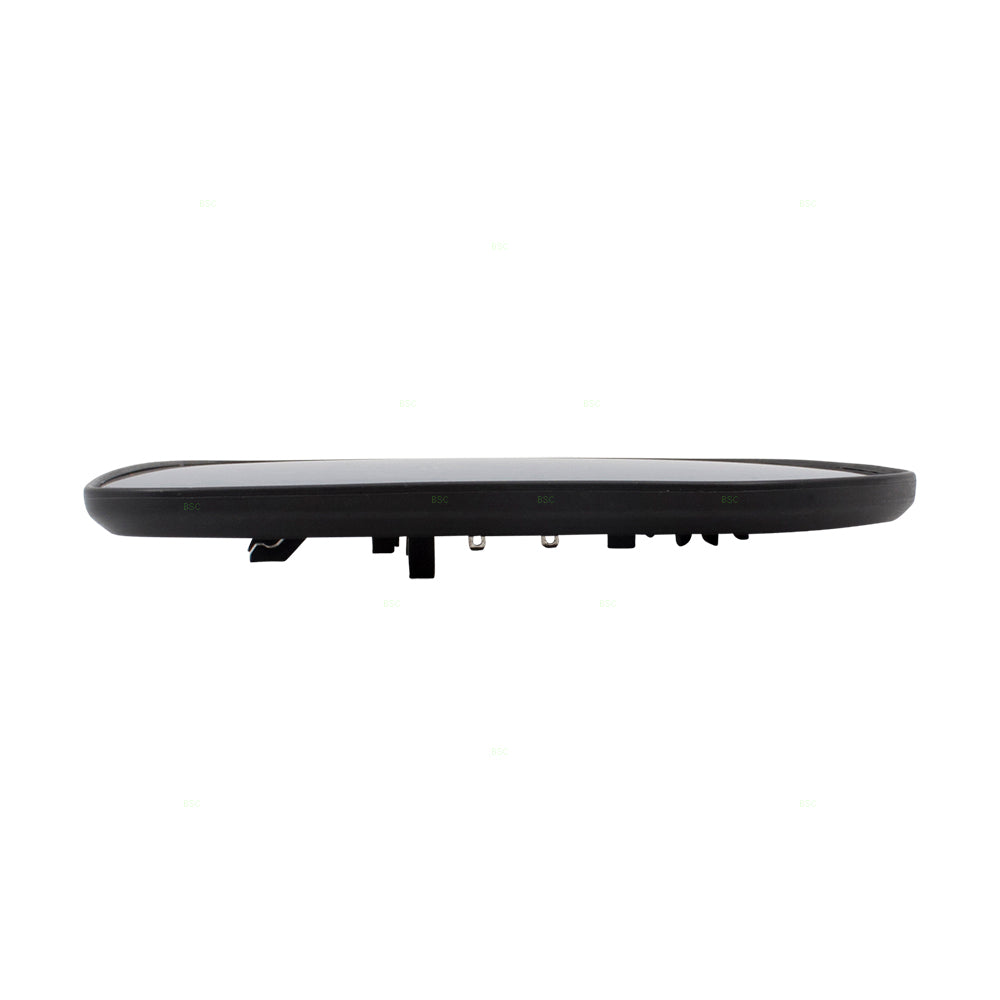 Brock Replacement for Passengers Side View Mirror Glass & Base Heated Compatible with15-17 Lancer 7632C390
