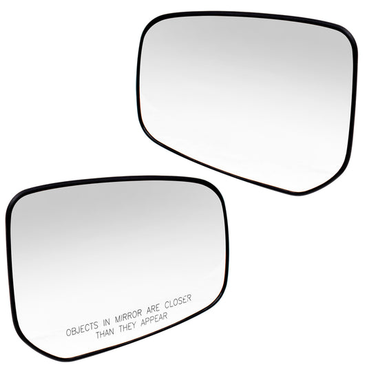 Brock Replacement Pair Set Side Mirror Glass & Bases for 14-18 Mirage 17-18 Mirage G4 Heated replaces 7632B601 7632B602