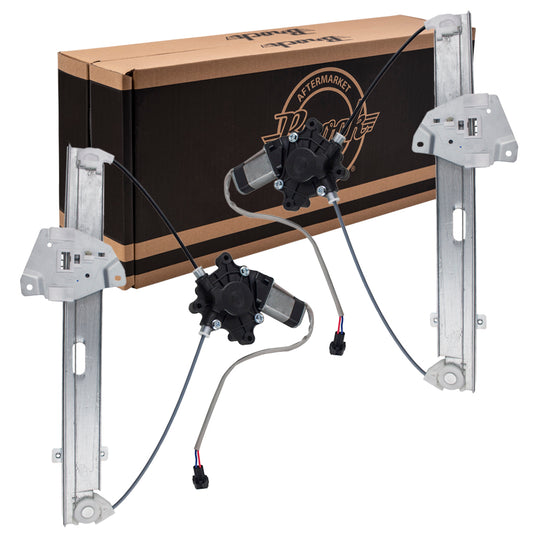 Brock Replacement Set Rear Power Window Regulators and Motors Compatible with 2004-2008 & 2010-2011 Endeavor