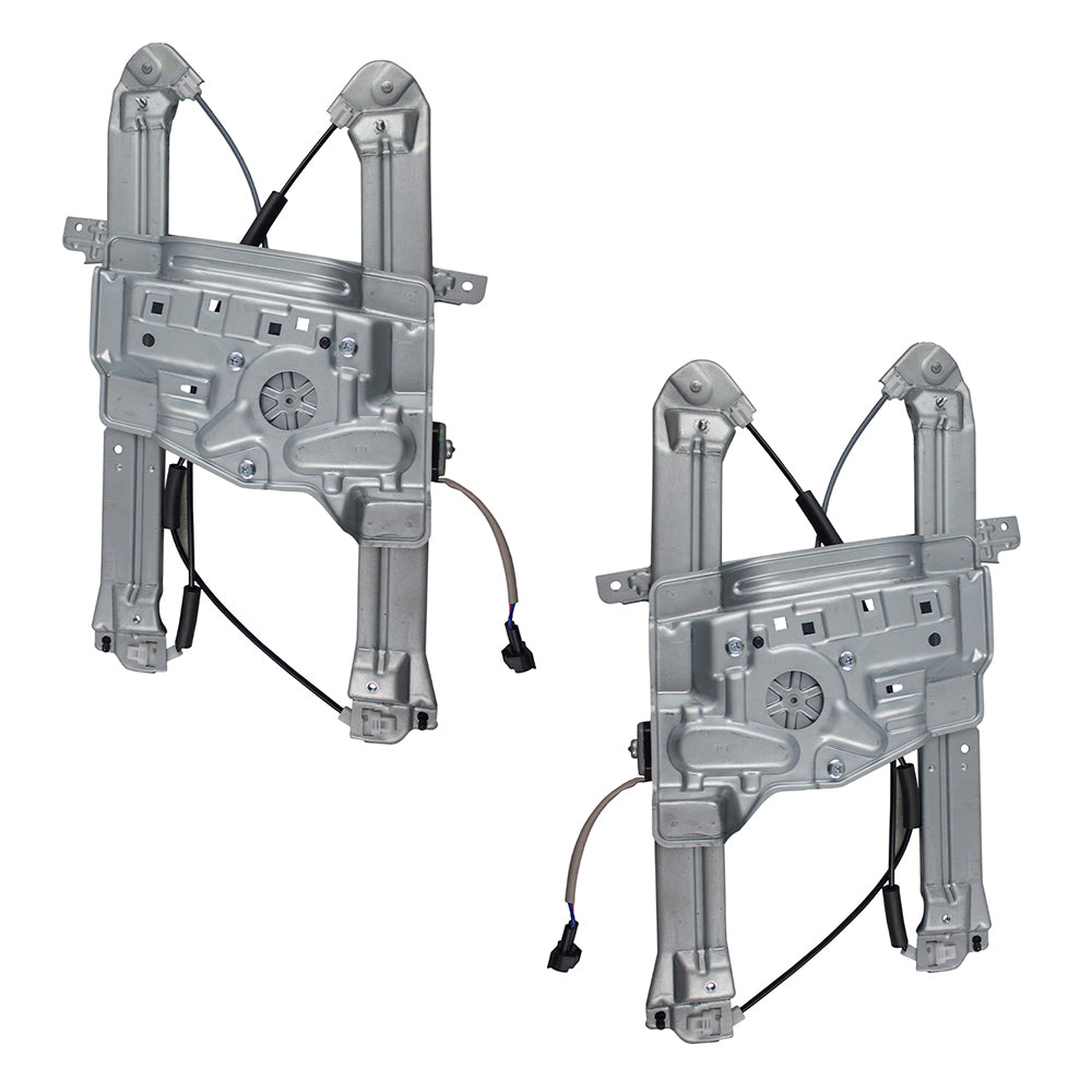 04-12 Mitsubishi Galant Set Front Power Window Regulators w/Motors Assemblies