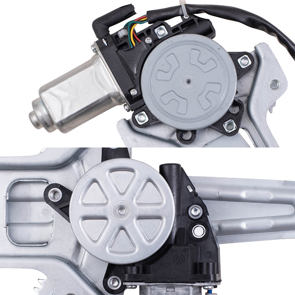 Brock Replacement Front & Rear Driver Side Power Window Regulators W/Motor Set Compatible with 2008-2011 Lancer Built to 2/11 08-11 Lancer Evolution Built to 2/11 09-11 Lancer Sportback Built to 2/11