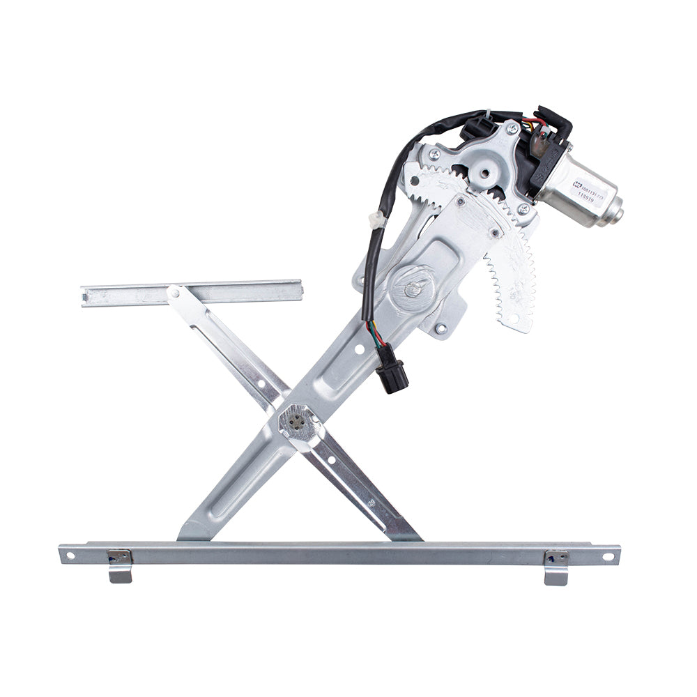 08-11 Mitsubishi Lancer Set Front Power Window Regulators w/Motors Assemblies