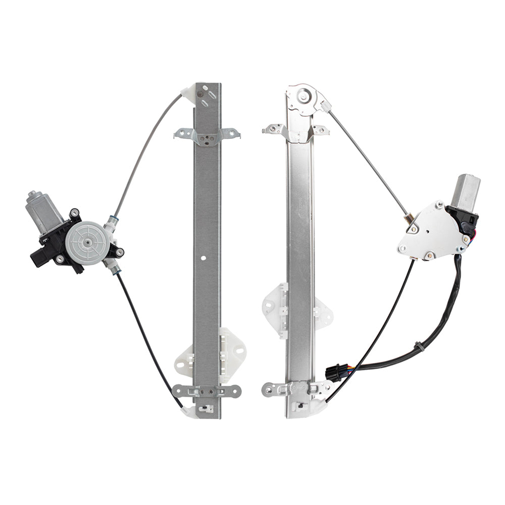 Brock Replacement Front Driver and Passenger Power Window Regulators with Motor Compatible with 2010-2014 Subaru Legacy EXCEPT 2.5i/2.5i Limited