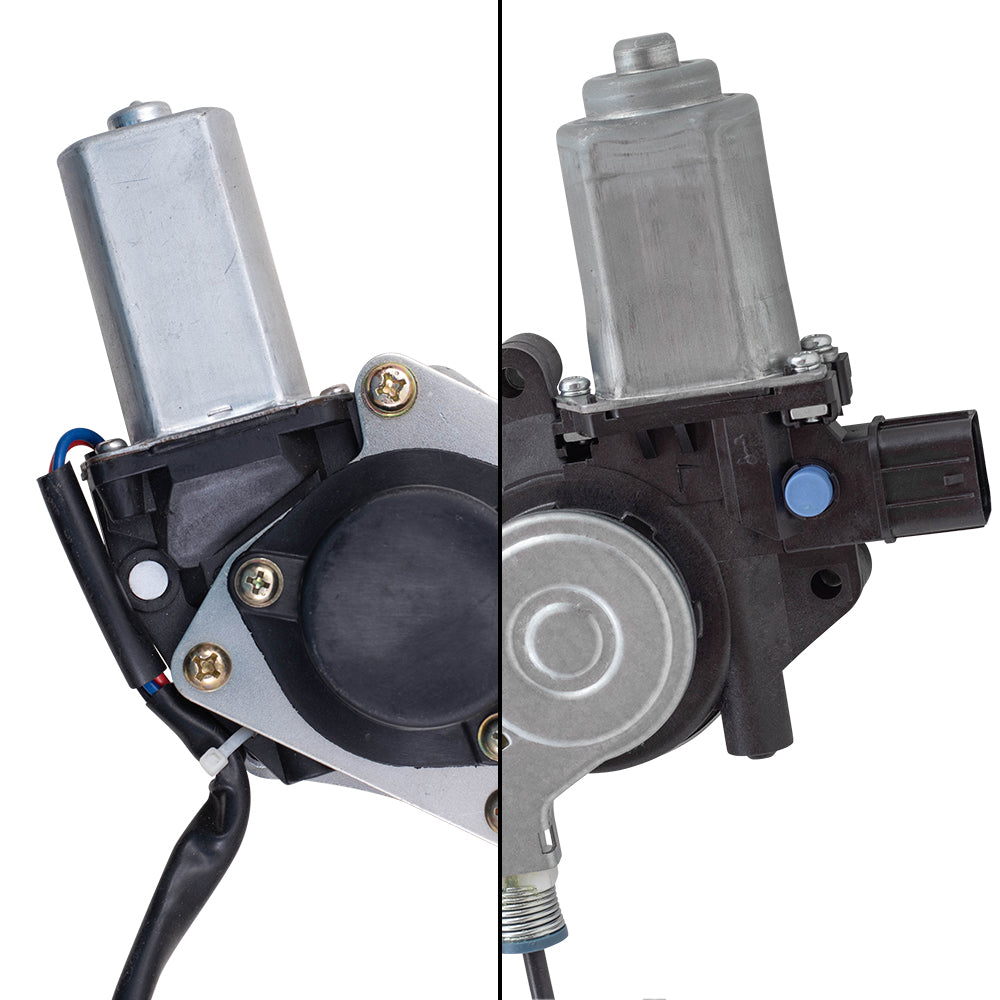 Brock Replacement Front Driver and Passenger Power Window Regulators with Motor Compatible with 2010-2014 Subaru Legacy EXCEPT 2.5i/2.5i Limited
