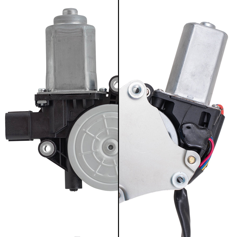 Brock Replacement Front Driver and Passenger Power Window Regulators with Motor Compatible with 2010-2014 Subaru Legacy EXCEPT 2.5i/2.5i Limited