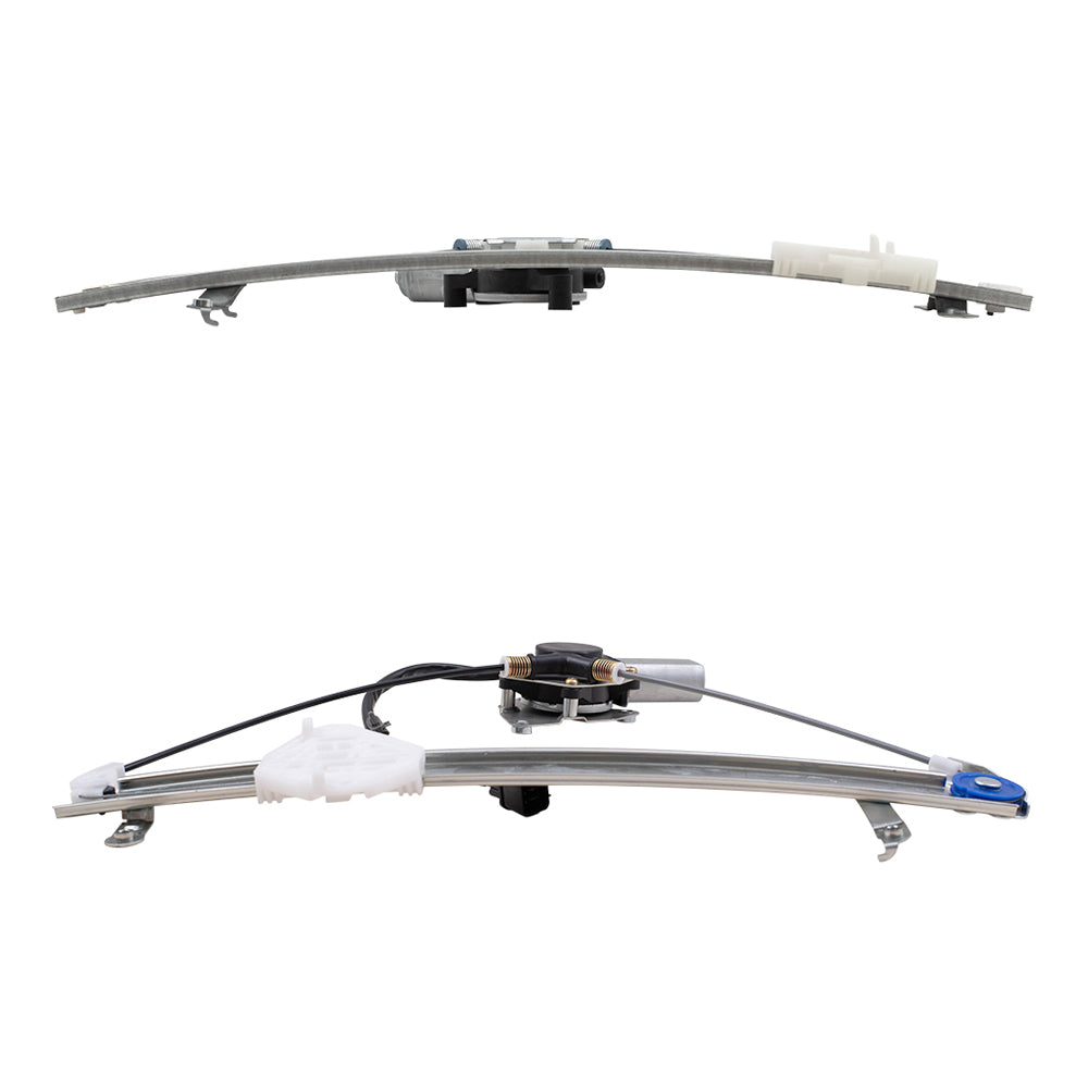 Brock Replacement Front Driver and Passenger Power Window Regulators with Motor Compatible with 2010-2014 Subaru Legacy EXCEPT 2.5i/2.5i Limited