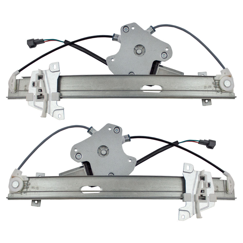 Brock Replacement Driver and Passenger Rear Power Window Lift Regulators & Motors Assemblies Compatible with 04-12 Galant MR599949 MR599950