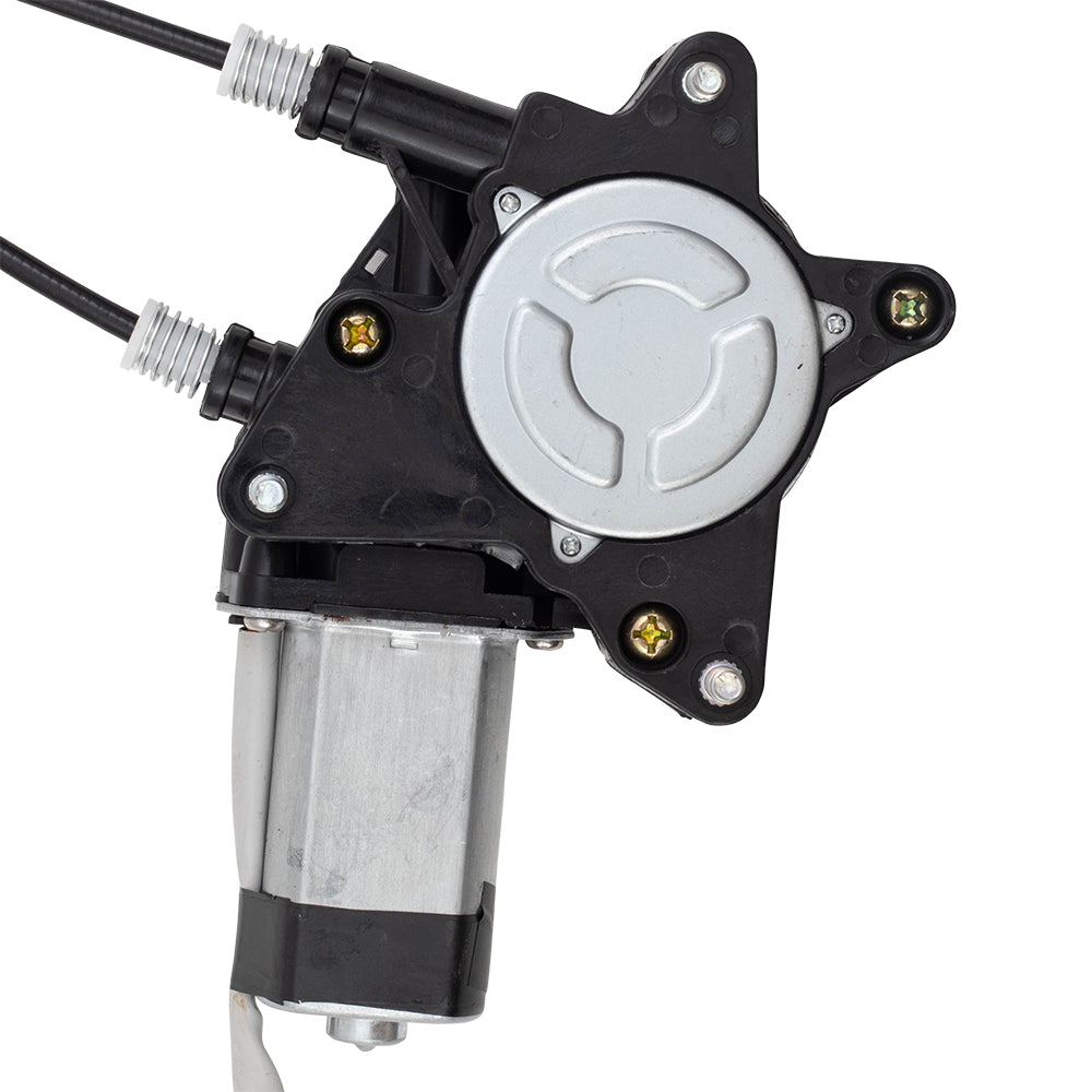 Brock Replacement Driver and Passenger Front Power Window Regulators & Motors Compatible with 2000-2002 Sportage 4 Door 0K02159560D 0K02158560D