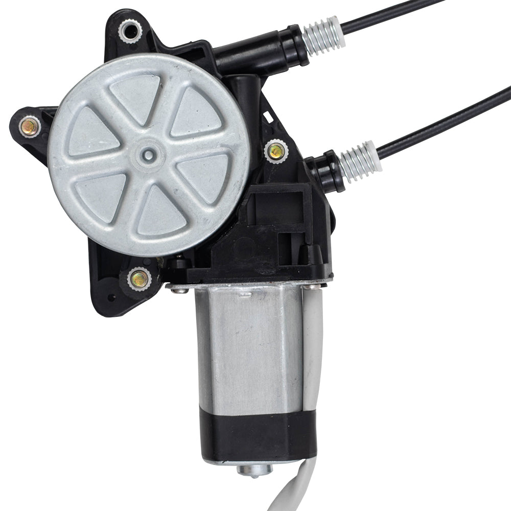 Brock Replacement Driver and Passenger Front Power Window Regulators & Motors Compatible with 2000-2002 Sportage 4 Door 0K02159560D 0K02158560D