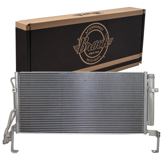 Brock Replacement A/C Condenser Assembly Compatible with 2001-2006 Santa Fe 97606-26001