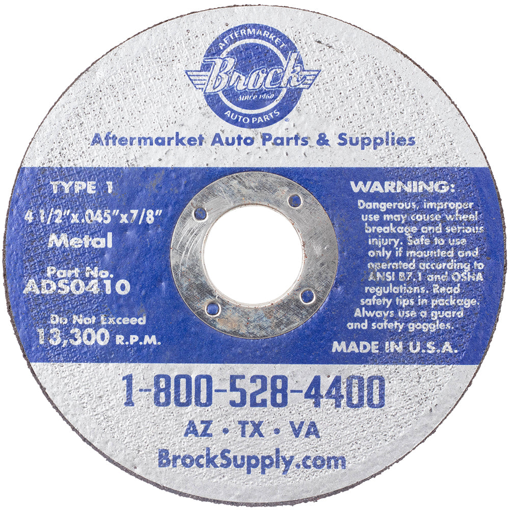 Brock 25 Pk Box Set Type 1 Cutting Ferrous Iron Metal Blade Cut Off Saw Disc for Industrial Shop DIY Hobby