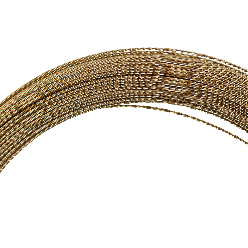Windshield Auto Glass Removal Wire Kit 135' ft Stainless Steel Gold Braided Wiring w/ 4 Handles for Auto Glass Cutting Repair Disposal