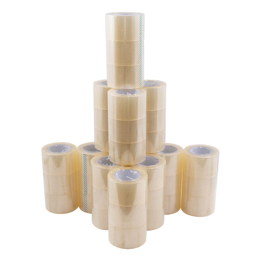 Case 36 Rolls Clear Shipping Tape 3" x 110 Yards 2.4 Mil Warehouse Retail Home