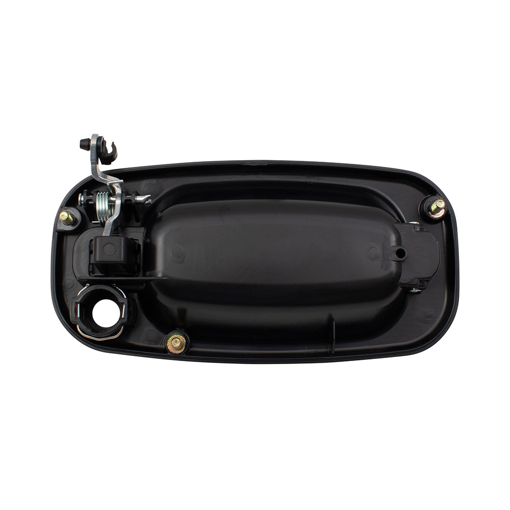 Brock Replacement Pair Set Front Outside Exterior Door Handles w/ Keyholes Compatible with 99-07 GM Pickup Truck 00-06 SUV 19245505 19356469