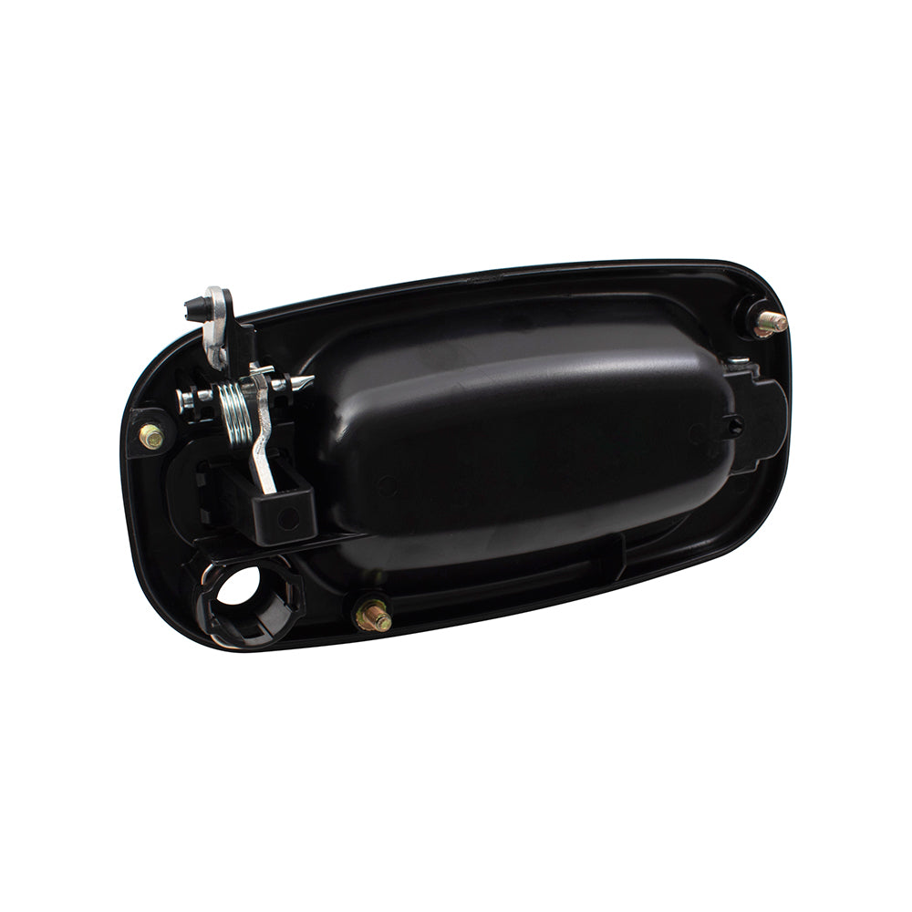 Brock Replacement Pair Set Front Outside Exterior Door Handles w/ Keyholes Compatible with 99-07 GM Pickup Truck 00-06 SUV 19245505 19356469