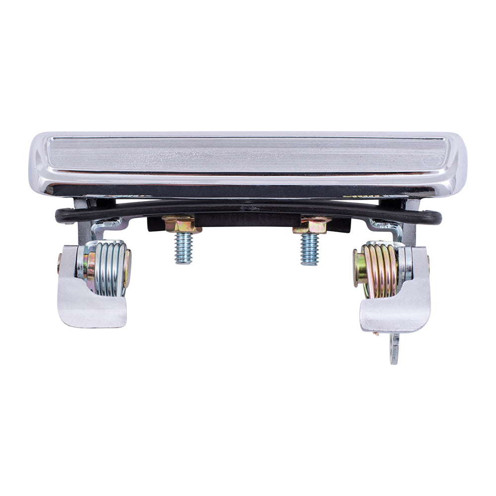 Brock Replacement Pair Set Outside Exterior Front Rear Chrome Door Handles Compatible with 73-86 Various Models D8BZ6522405A D8BZ5422404A