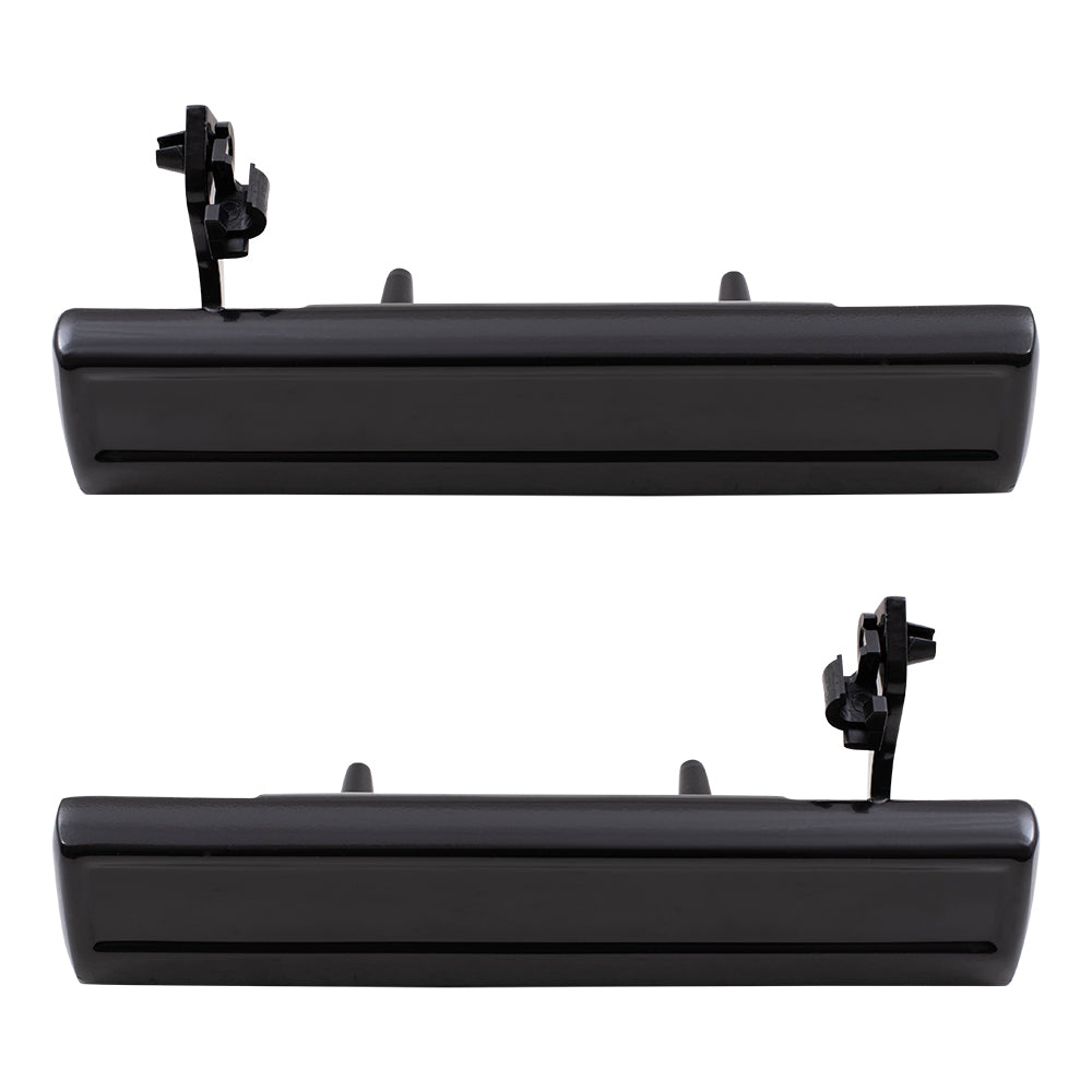 Brock Replacement Pair Set Outside Front Rear Door Handles Compatible with 20310083 20332646