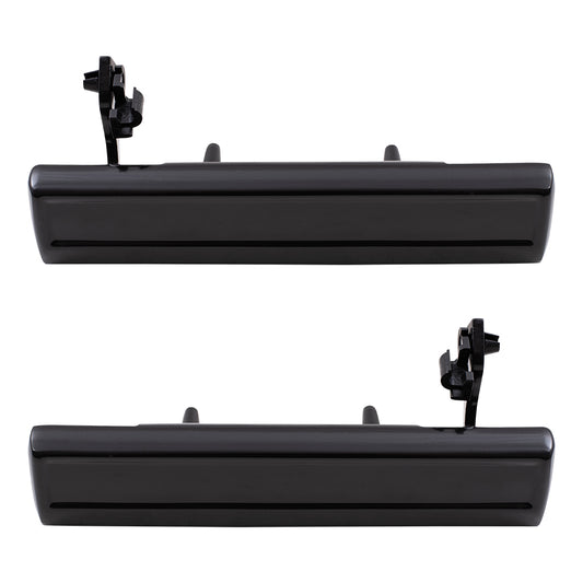 Brock Replacement Pair Set Outside Front Rear Door Handles Compatible with 20310083 20332646